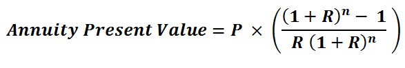 Present Value of Annuity Calculation Formula