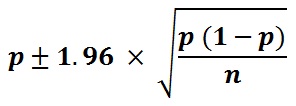 confidence interval formula calculator statistics formulas calculation
