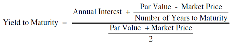 Yield to Maturity formula and Calculation