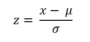 Standard Z Score Calculation Formula